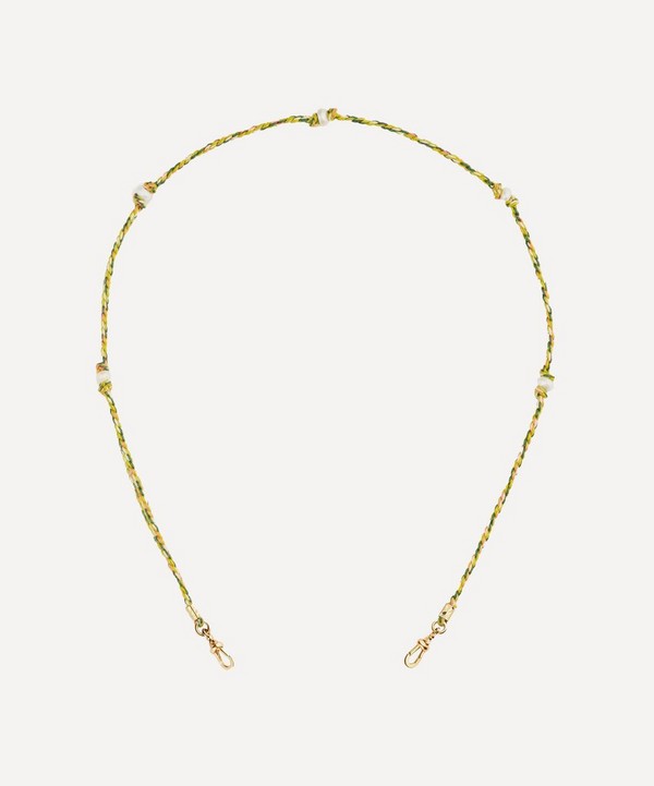 Marie Lichtenberg - 9ct Gold Green and Pink Mauli Link Necklace image number null