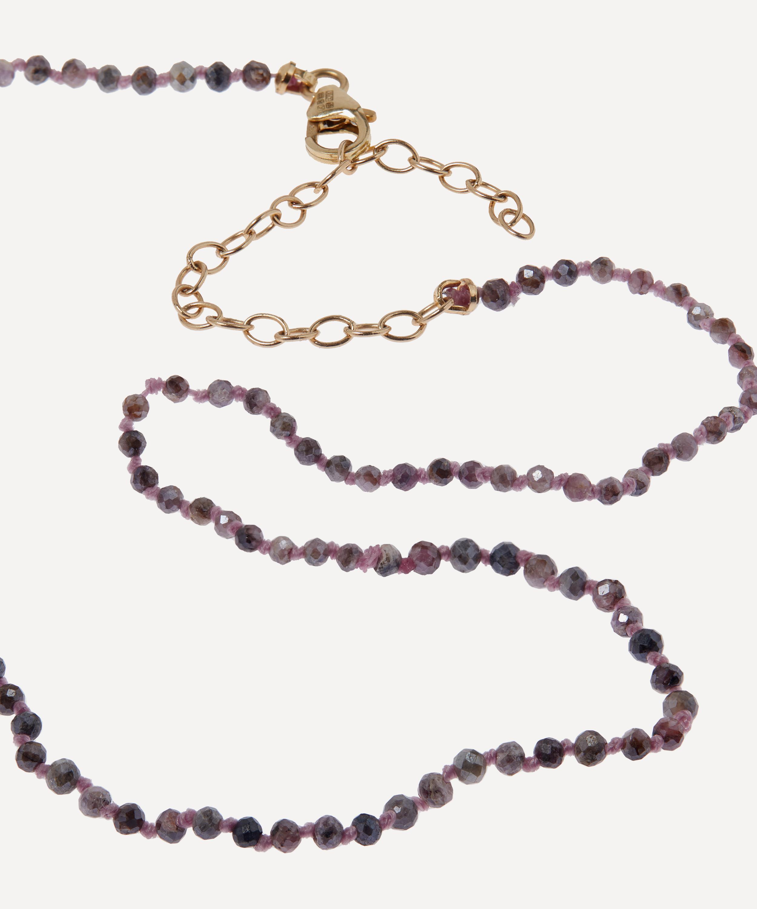 Andrea Fohrman - 14ct Gold Silverite Beaded Choker Necklace image number 1