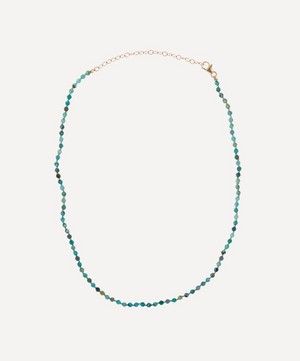Andrea Fohrman - 14ct Gold Turquoise Beaded Choker Necklace image number 0