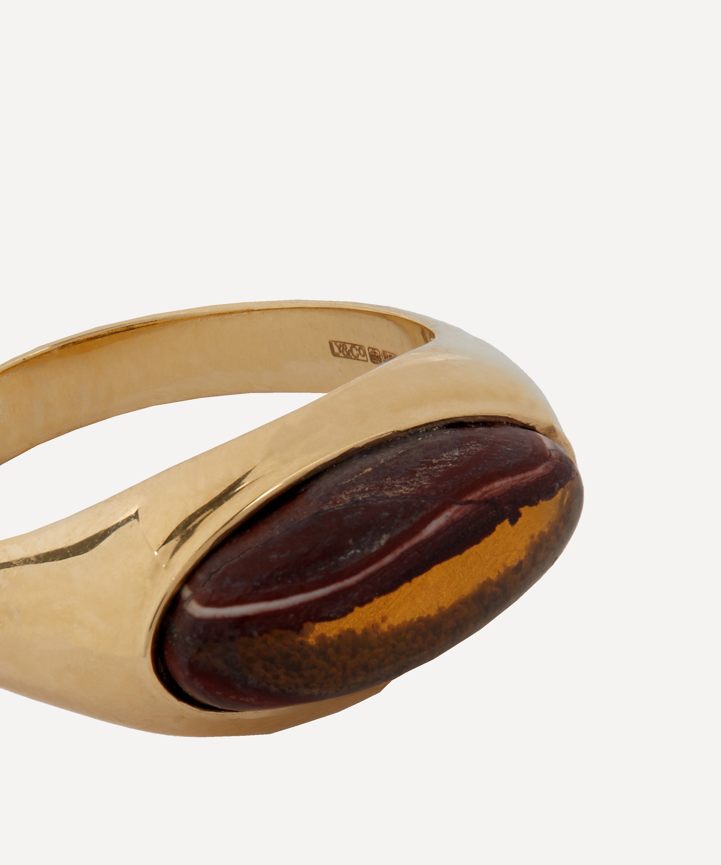 Andrea Fohrman - 14ct Gold One Of A Kind Boulder Opal Signet Ring image number 3