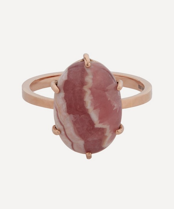 Andrea Fohrman - 14ct Rose Gold One Of A Kind Pink Rhodonite Ring image number null