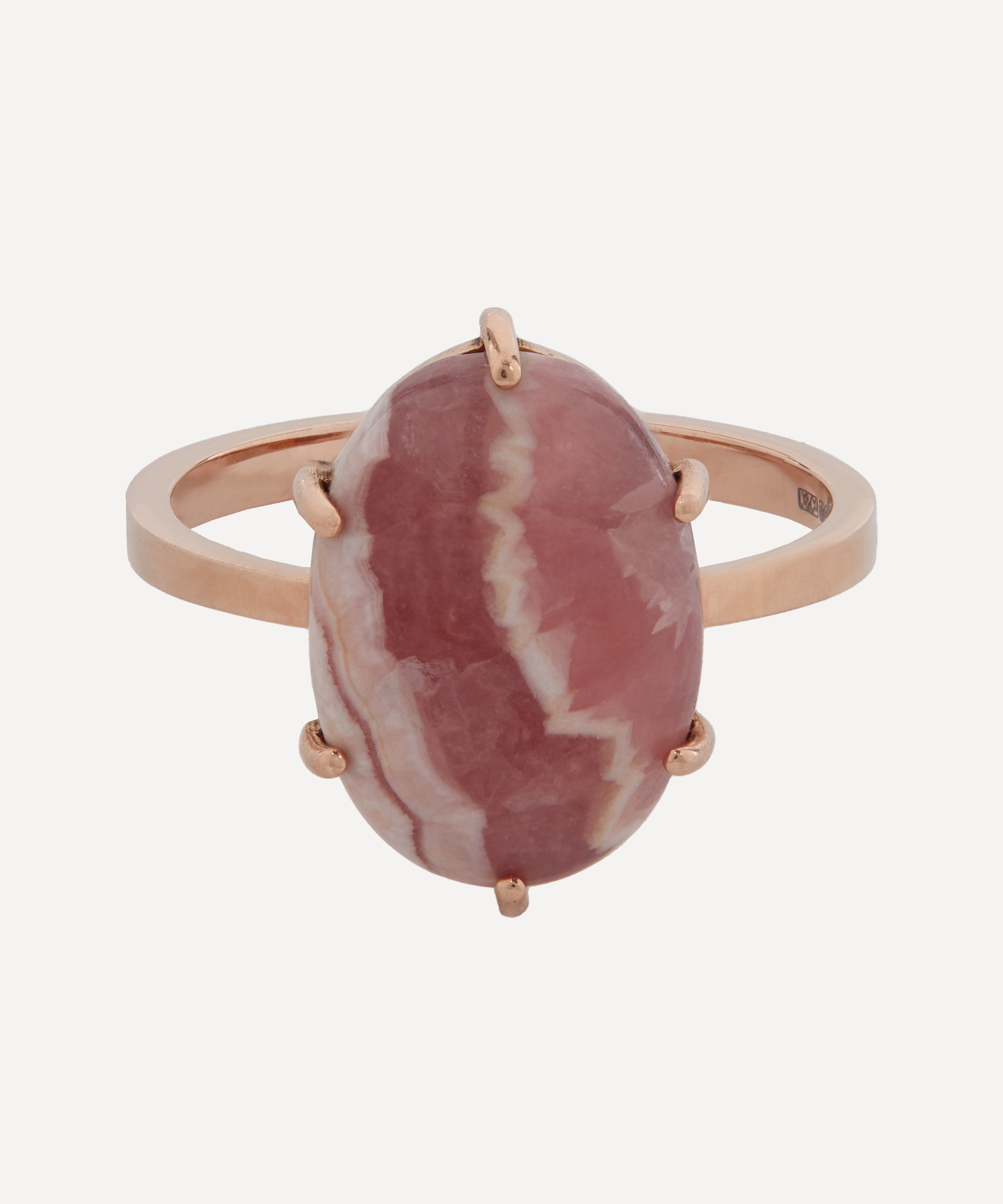 Andrea Fohrman - 14ct Rose Gold One Of A Kind Pink Rhodonite Ring image number 0
