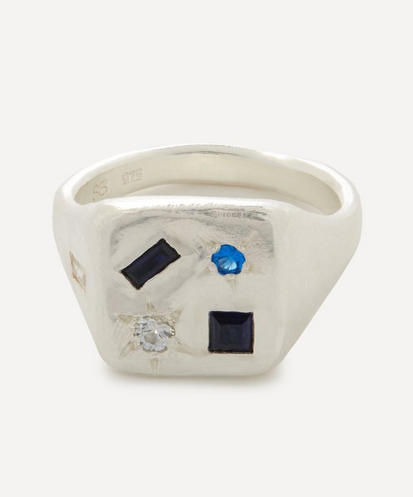 Seb Brown - Sterling Silver Tablet Signet Ring image number null