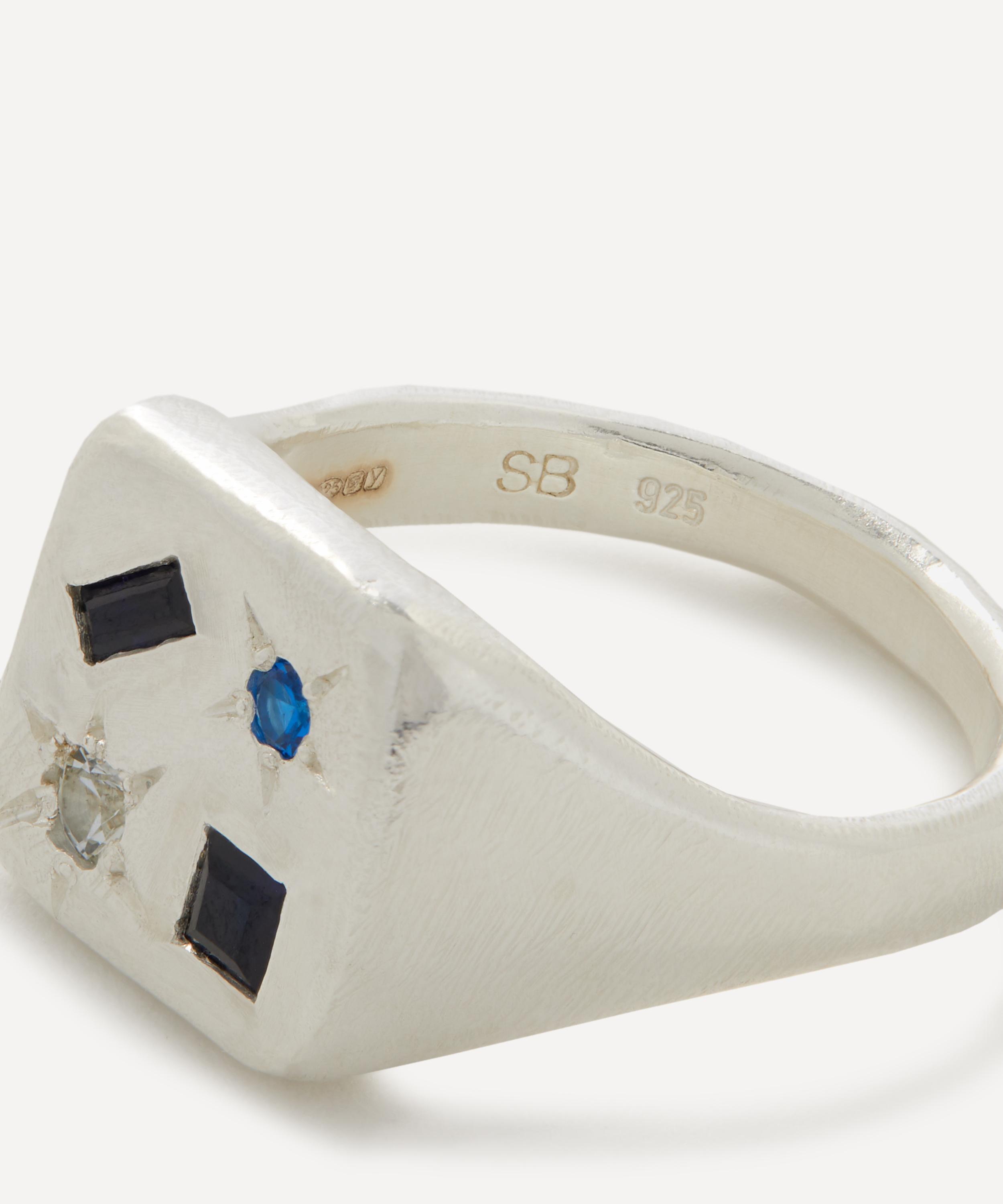 Seb Brown Sterling Silver Tablet Signet Ring | Liberty