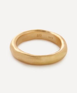 Seb Brown - 18ct Gold Cigar Band Ring image number 0
