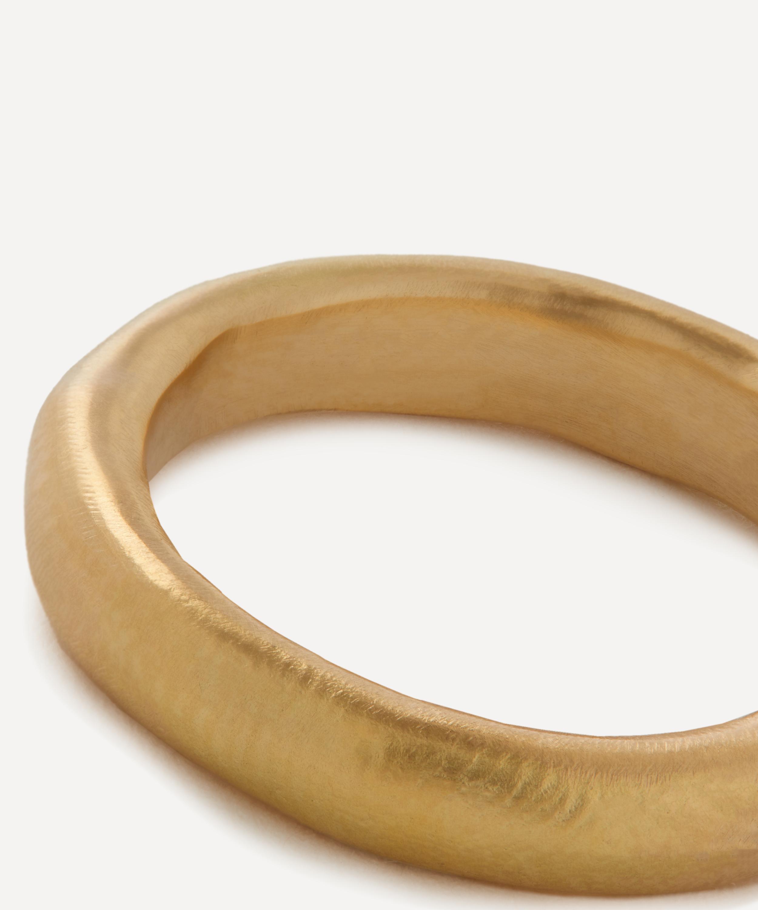 Seb Brown - 18ct Gold Cigar Band Ring image number 1