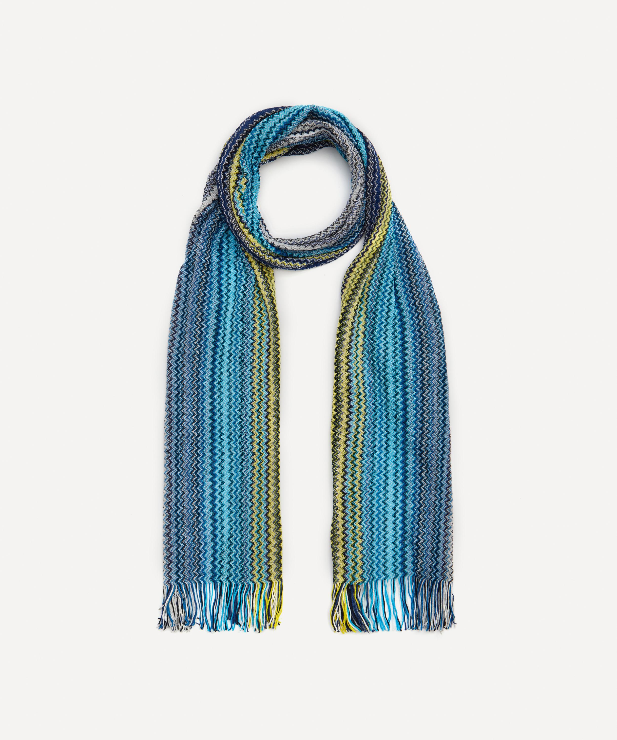 Missoni - Multi-Coloured Cotton Zig-Zag Scarf