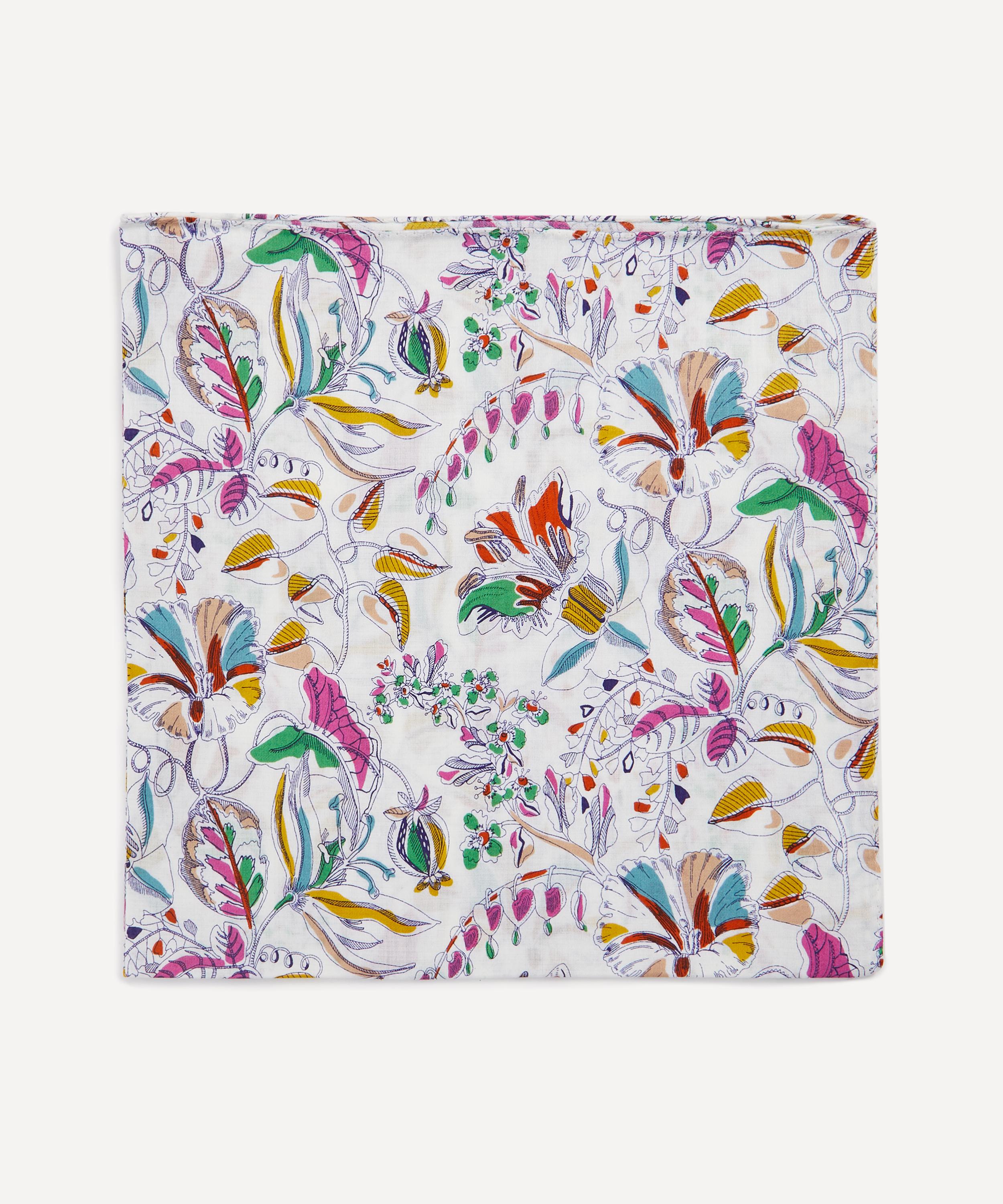 Liberty - Kew Road Medium White Cotton Handkerchief image number 0