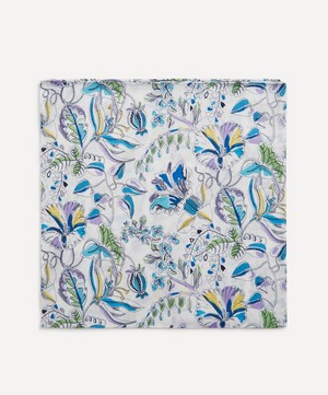 Liberty - Kew Road Medium Blue Cotton Handkerchief image number 0