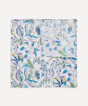 Liberty - Kew Road Medium Blue Cotton Handkerchief image number 1
