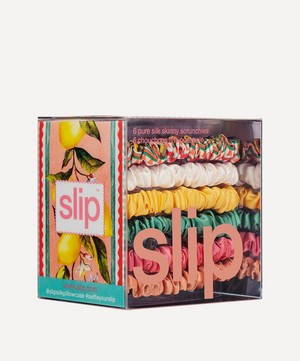 Slip - Skinny La Dolce Vita Silk Scrunchie Set of 6 image number 2