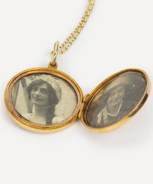 Kojis - 9ct Gold Antique Locket Necklace image number 3