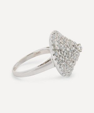 Kojis - 18ct White Gold Diamond Cone Ring image number 2