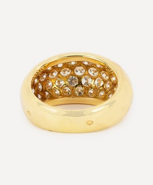 Kojis - 18ct Gold French Vintage Diamond Bombé Ring image number 2