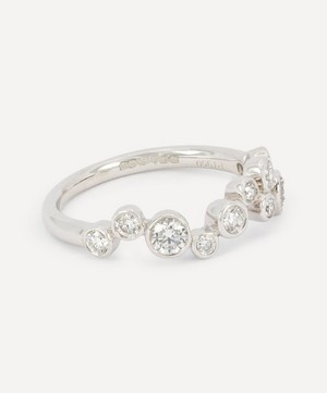 Kojis - 18ct White Gold Diamond Bubble Band Ring image number 1