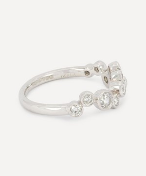 Kojis - 18ct White Gold Diamond Bubble Band Ring image number 2