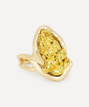 Kojis - 14ct Gold Nugget Ring image number 1
