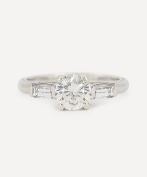 Kojis - 14ct White Gold Vintage Diamond Trilogy Ring image number 0