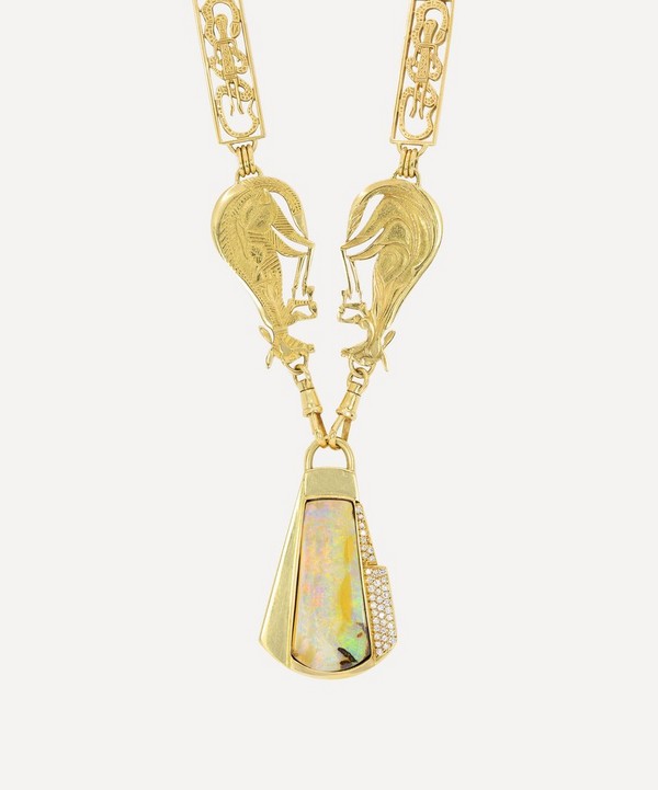 Kojis - 18ct Gold Australian Opal Necklace image number null