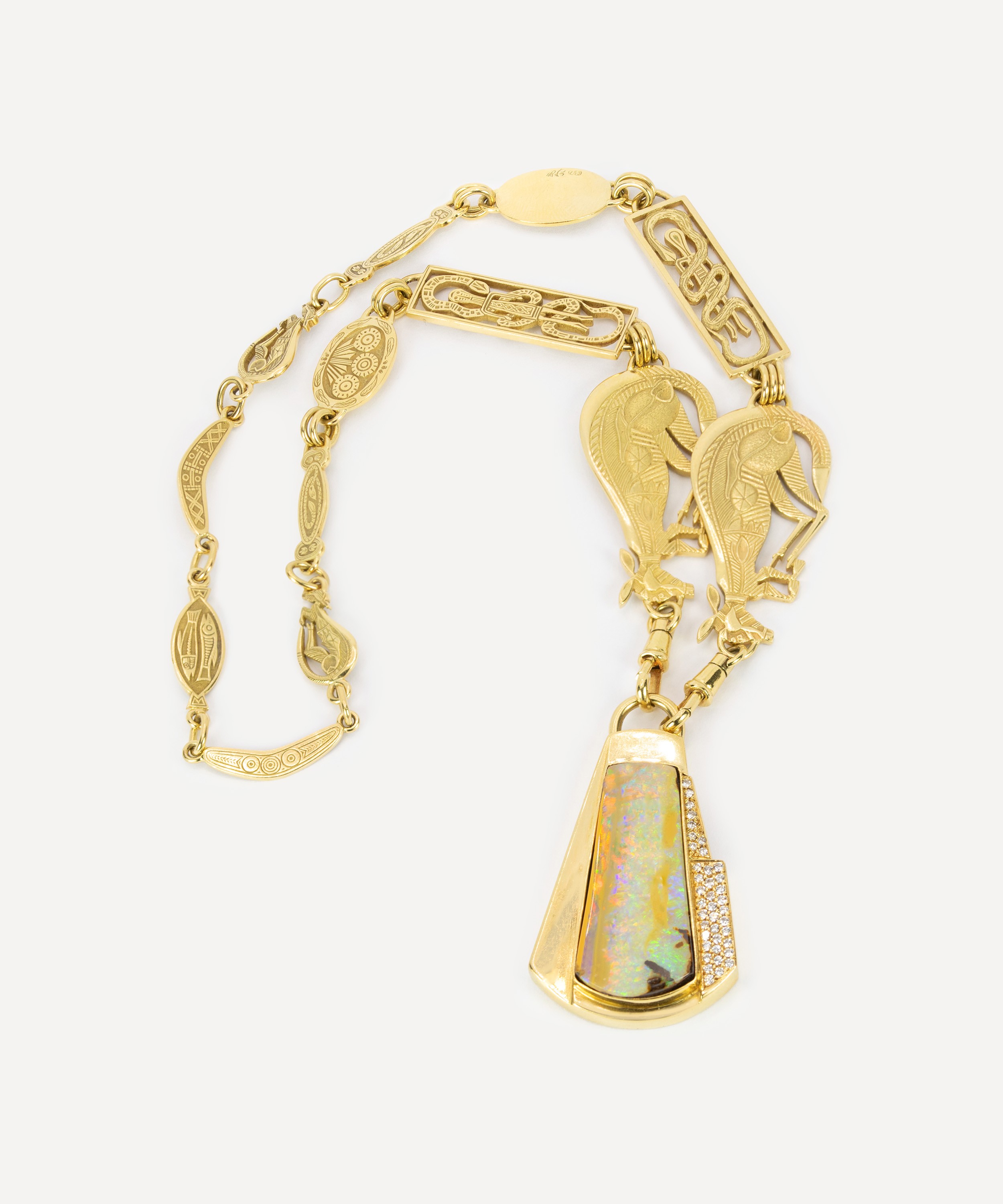 Kojis - 18ct Gold Australian Opal Necklace image number 2