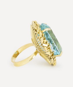 Kojis - 18ct Gold Brazilian Aquamarine Ring image number 2