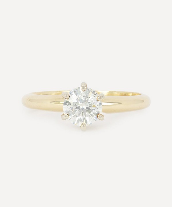 Kojis - 14ct Gold Vintage Solitaire Diamond Ring image number null