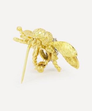 Kojis - 18ct Gold Diamond Bee Brooch image number 3