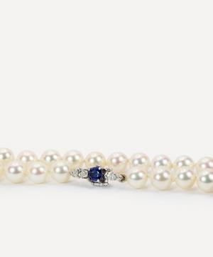 Kojis - 14ct White Gold Sapphire and Diamond Akoya Pearl Necklace image number 1