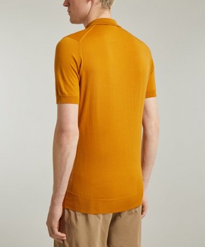 John Smedley - Payton Short-Sleeve Merino-Wool Polo Shirt image number 3