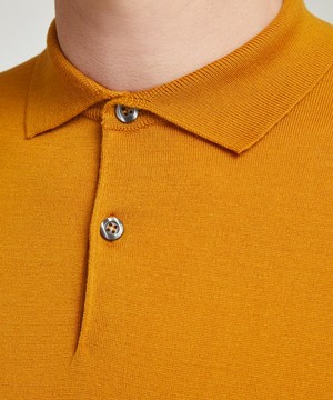 John Smedley - Payton Short-Sleeve Merino-Wool Polo Shirt image number 4