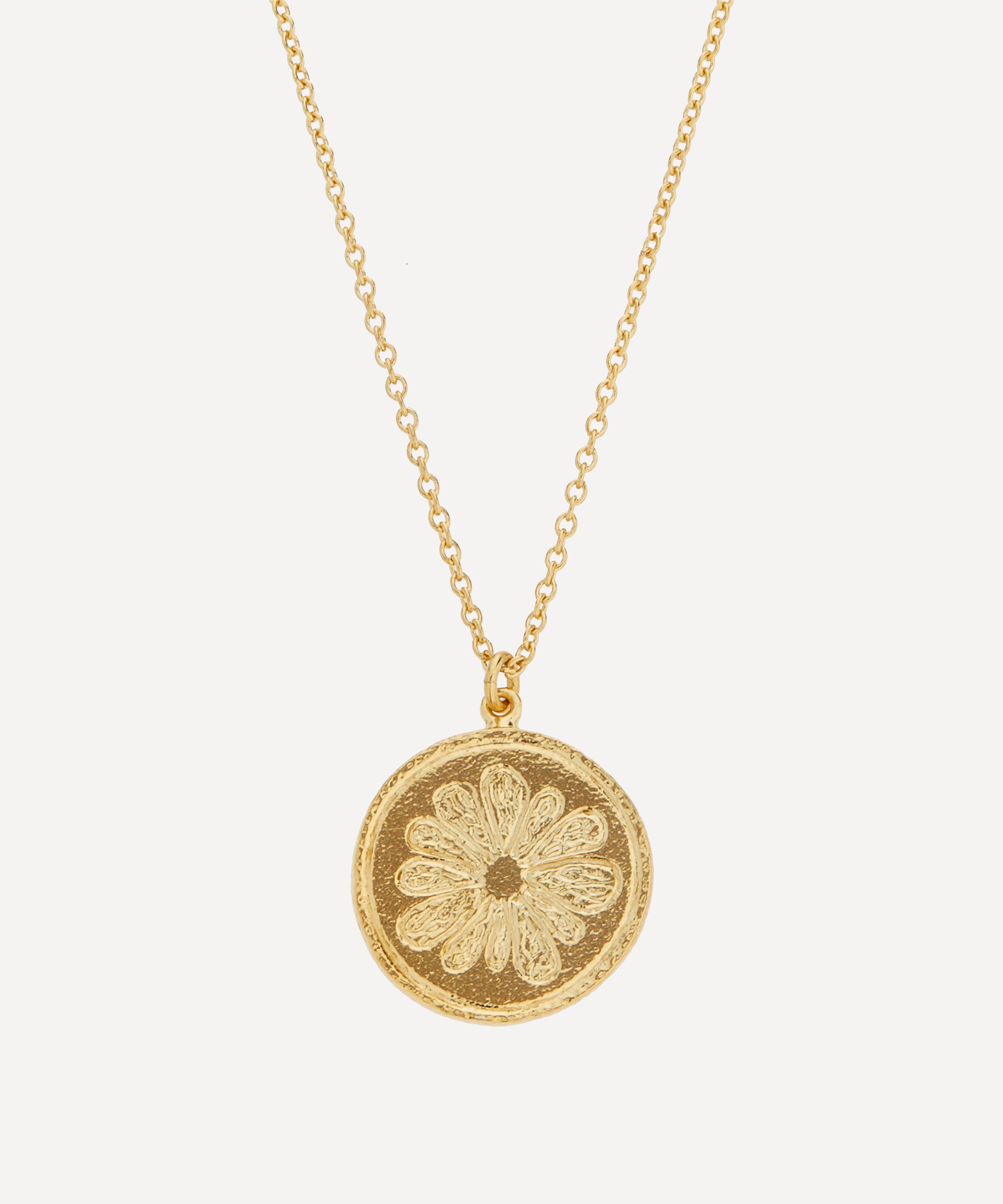 Alex Monroe - 22ct Gold-Plated Grapefruit Slice Pendant Necklace image number 0