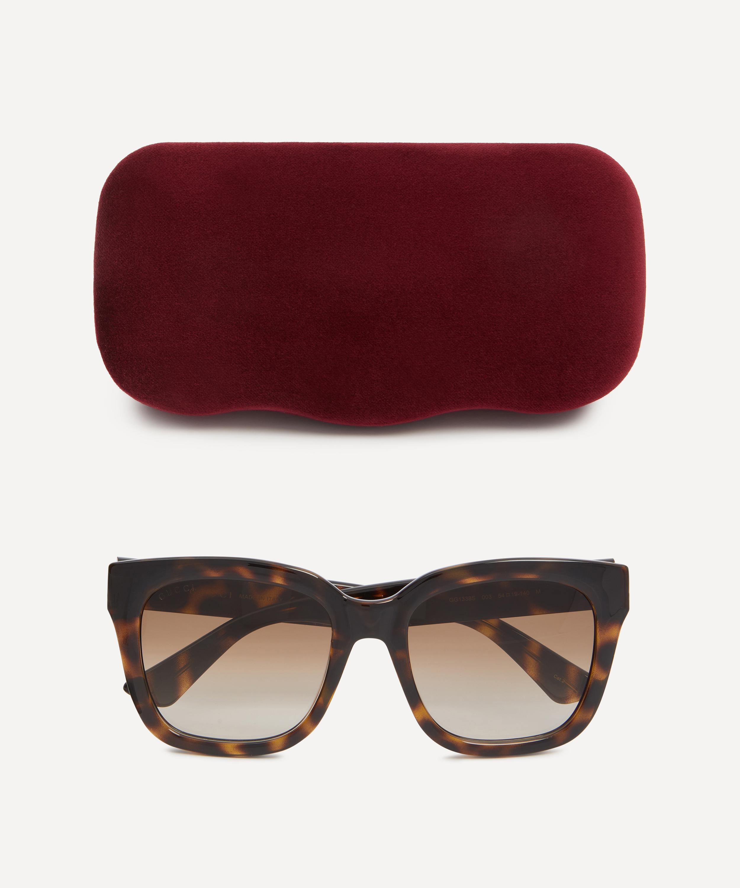 Gucci - Sqaure Acetate Havana Sunglasses image number 3