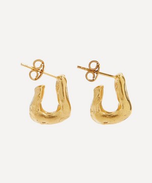 Alighieri - 24ct Gold-Plated The Mini Link of Wanderlust Hoop Earrings image number 1
