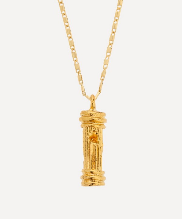 Alighieri - 24ct Gold-Plated The Founding Pillar Pendant Necklace