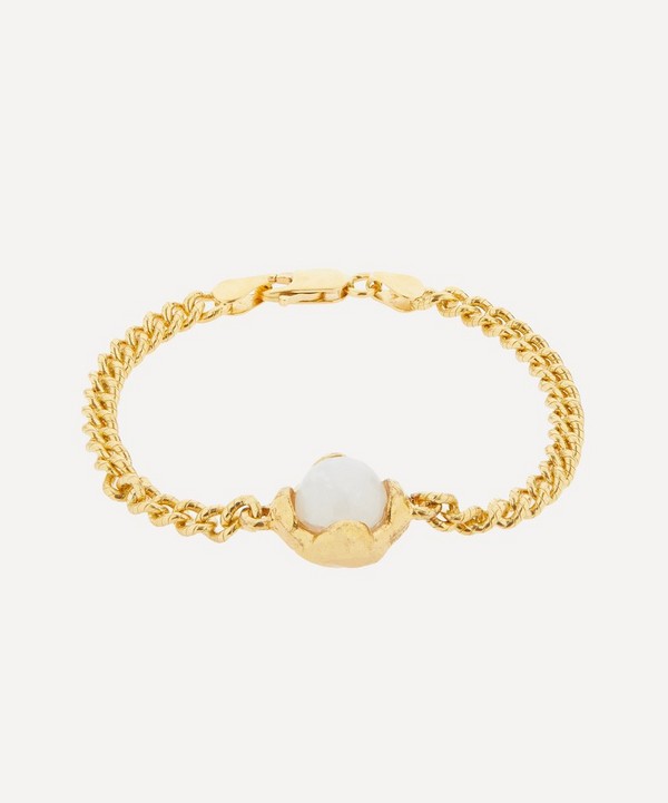 Alighieri - 24ct Gold-Plated The Eye of The Moonstone Bracelet