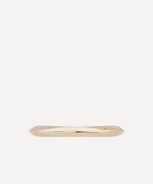 Anna + Nina - 14ct Gold Forget Me Not Pinky Ring image number 2