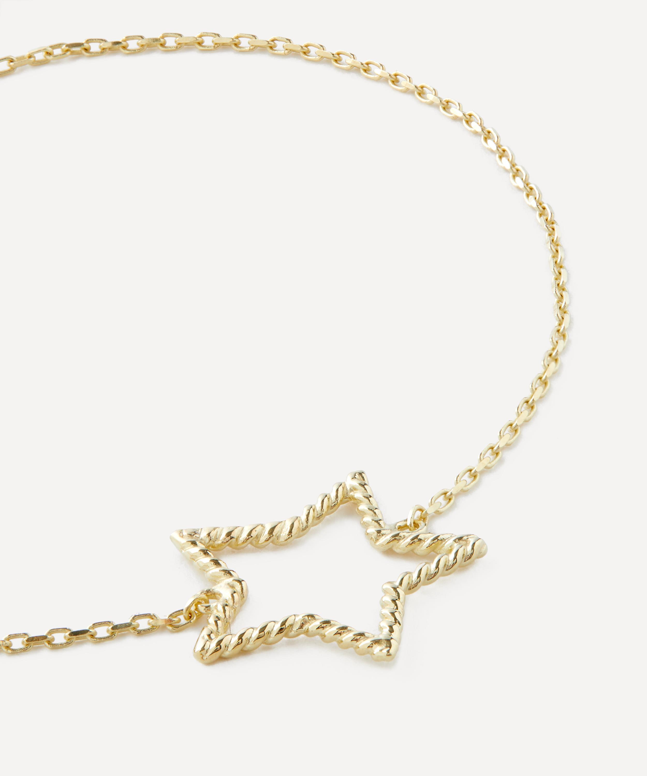 Anna + Nina - 14ct Gold Tangled Star Bracelet image number 1