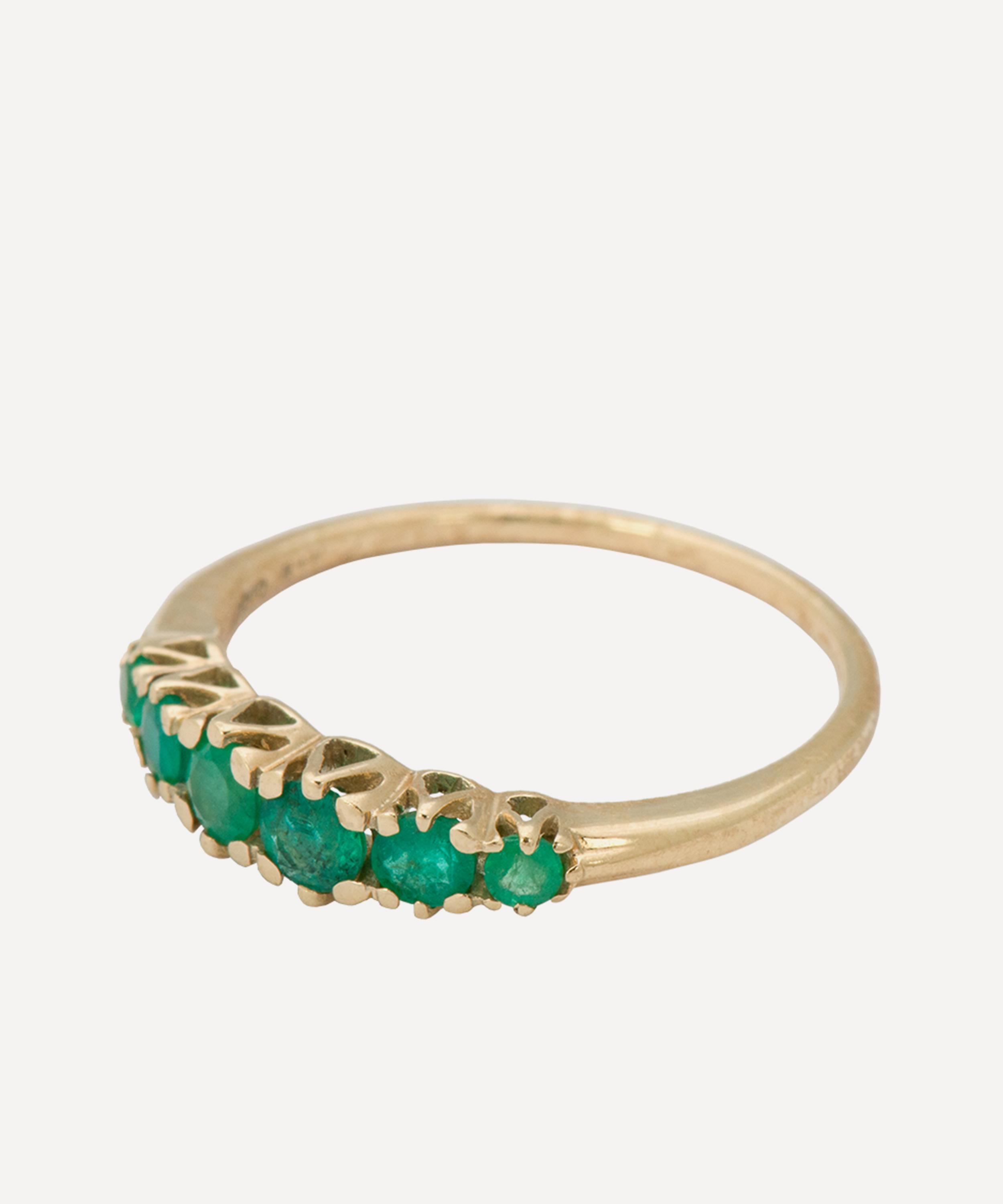 Anna + Nina - 14ct Gold Anna Emerald Ring image number 0