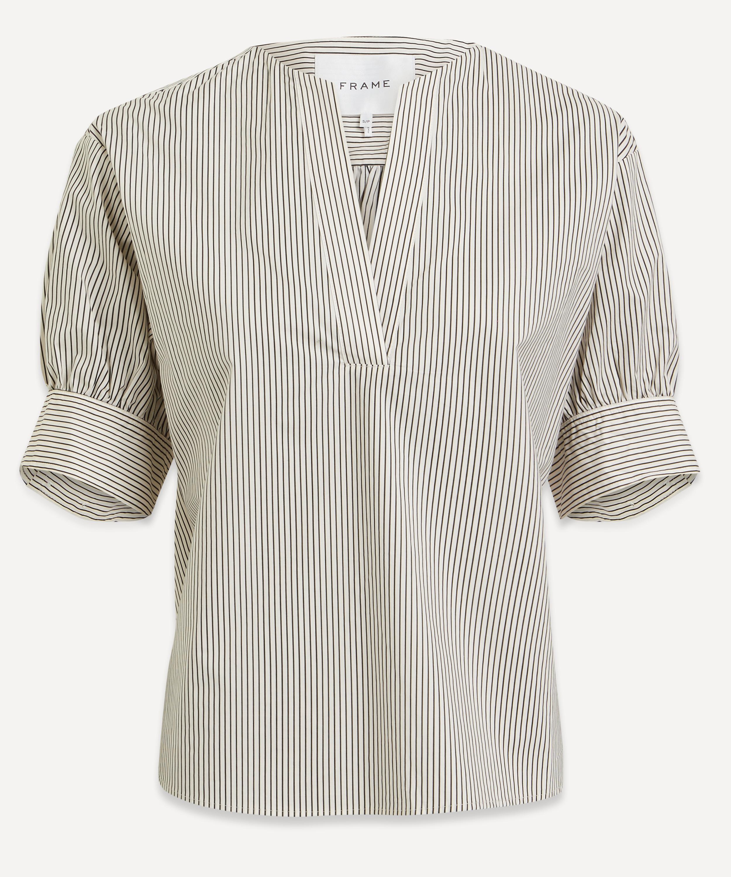 Frame V-Neck Popover Top | Liberty