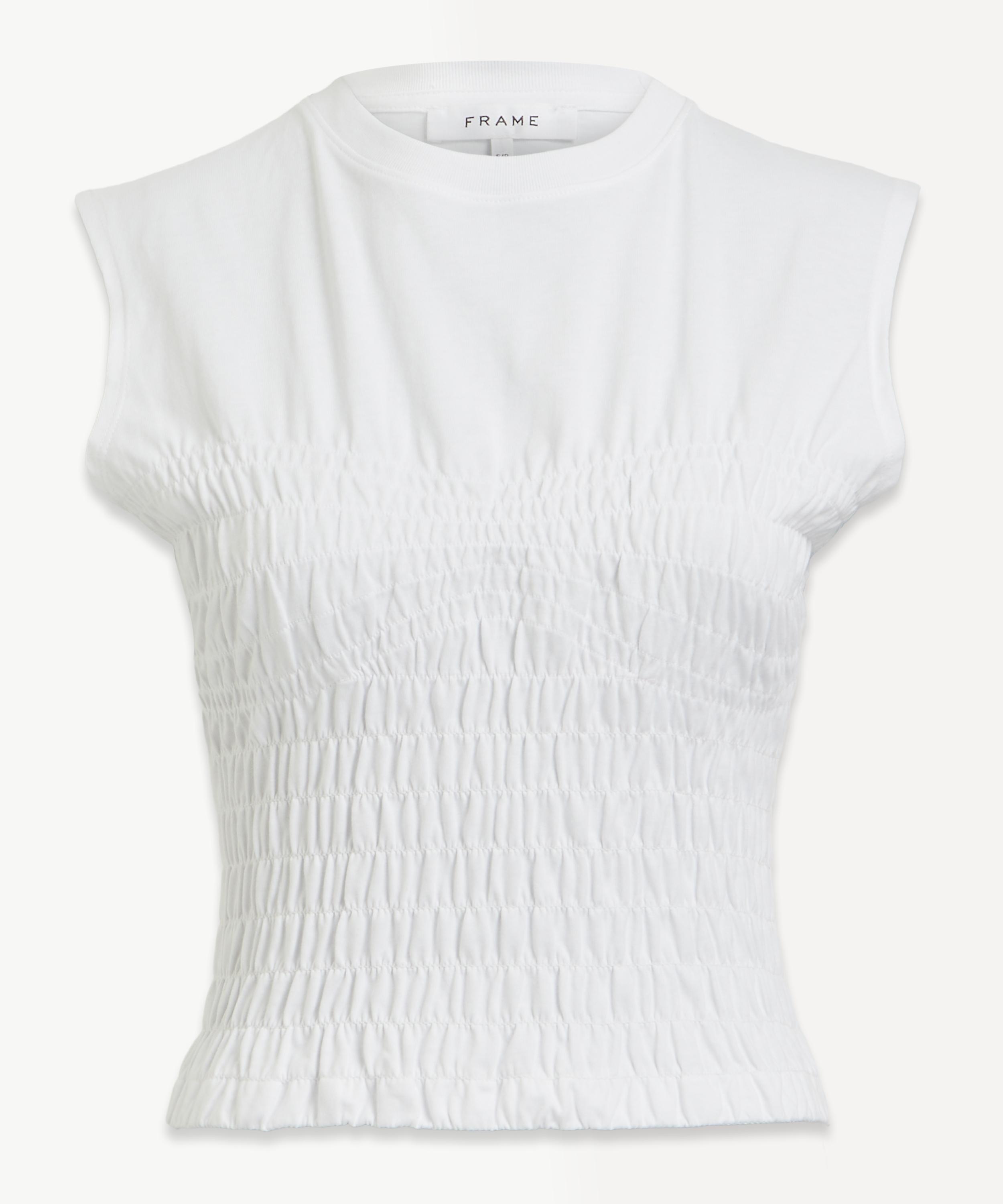 Smocked Corset Muscle ~ Blanc – Chic Streets