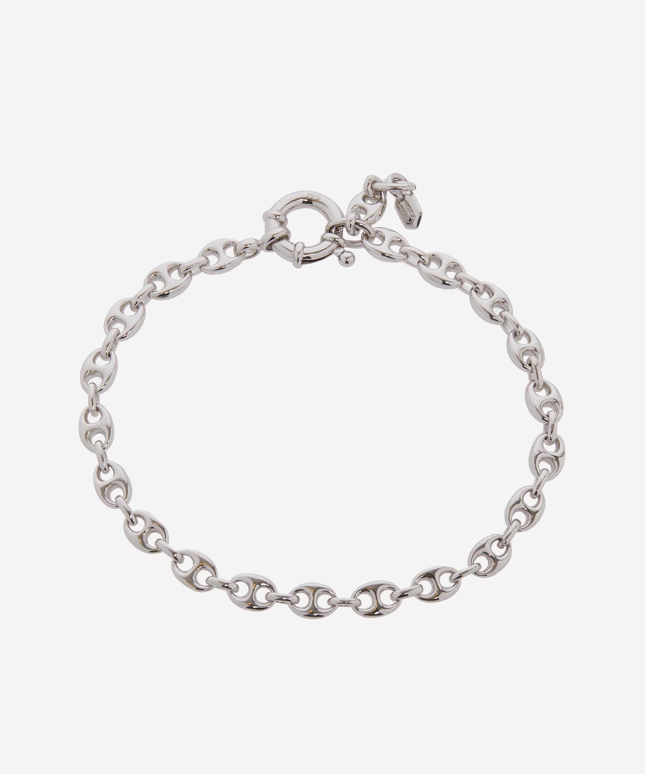 Maria Black - White Rhodium-Plated Silver Cosmopolitan Chain Bracelet image number 0