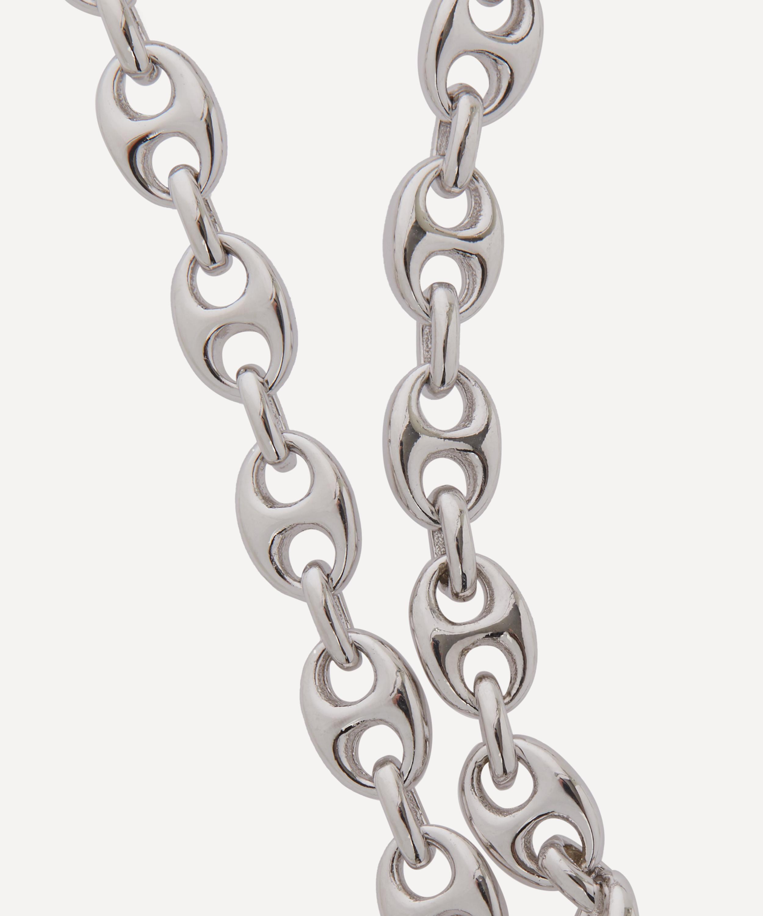 Maria Black - White Rhodium-Plated Silver Cosmopolitan Chain Bracelet image number 1