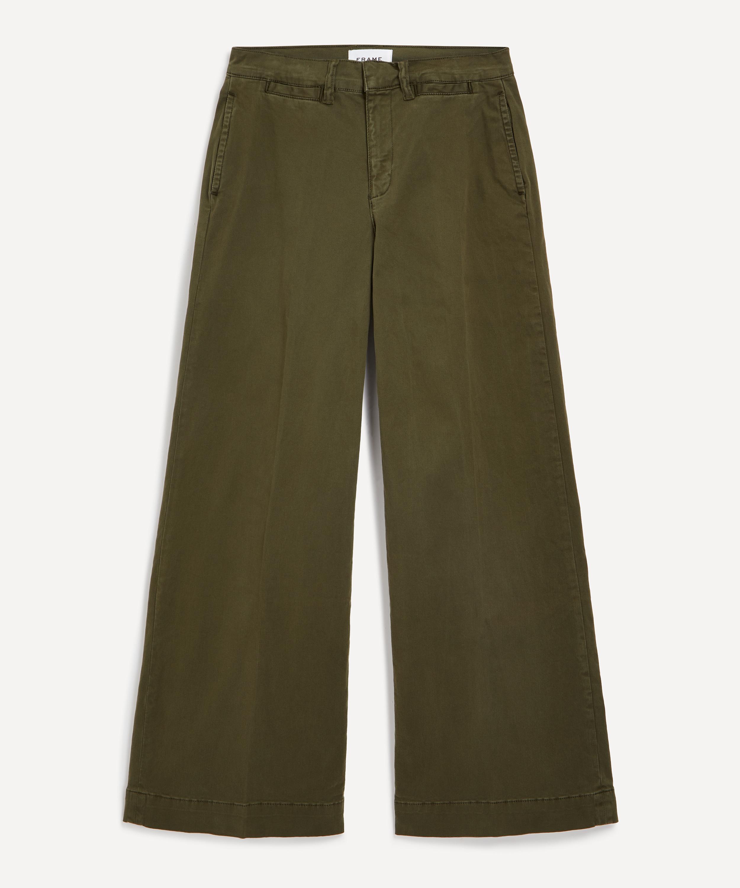 Frame - Wide-Leg Tomboy Trousers image number 0