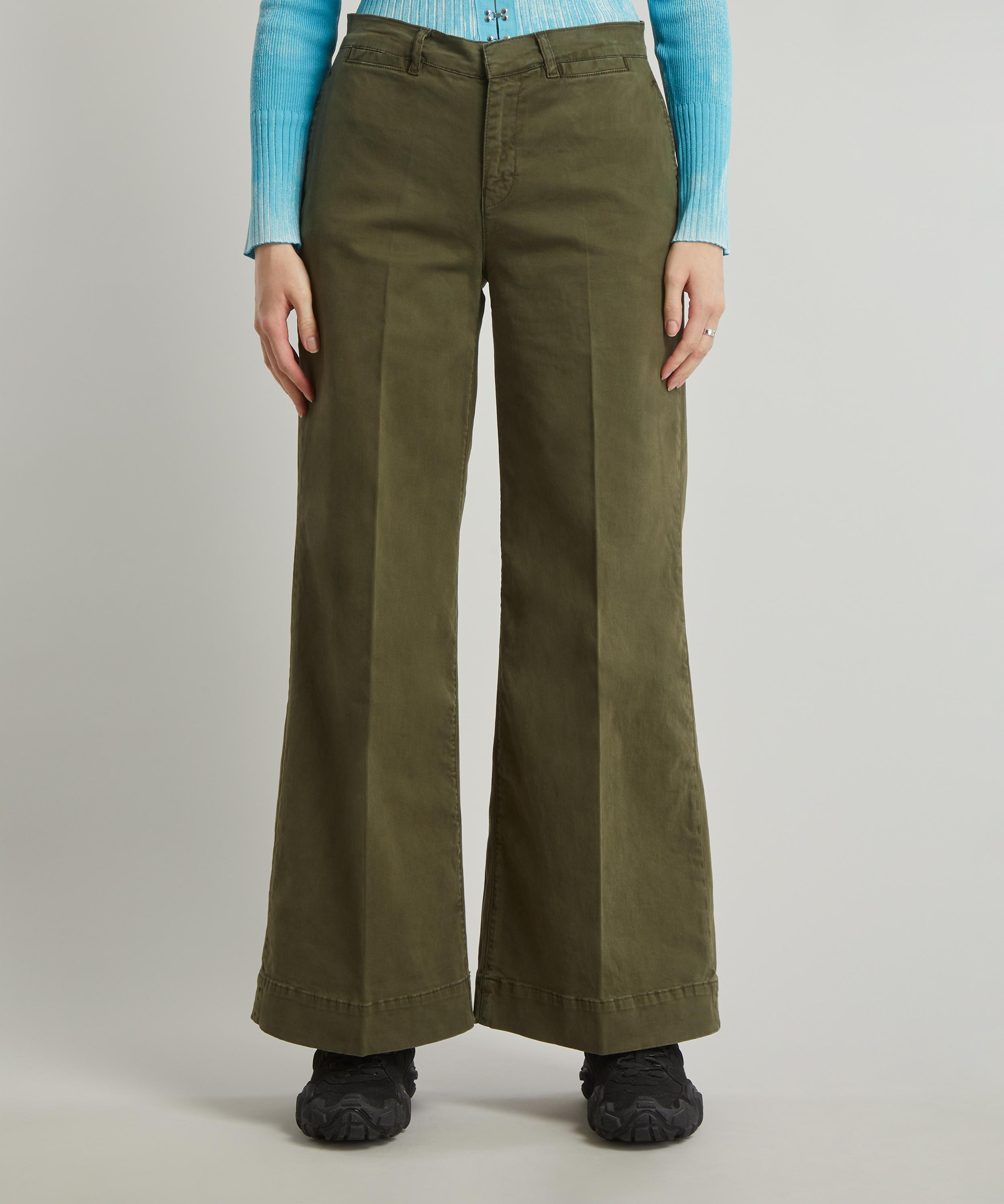 Frame - Wide-Leg Tomboy Trousers image number 2