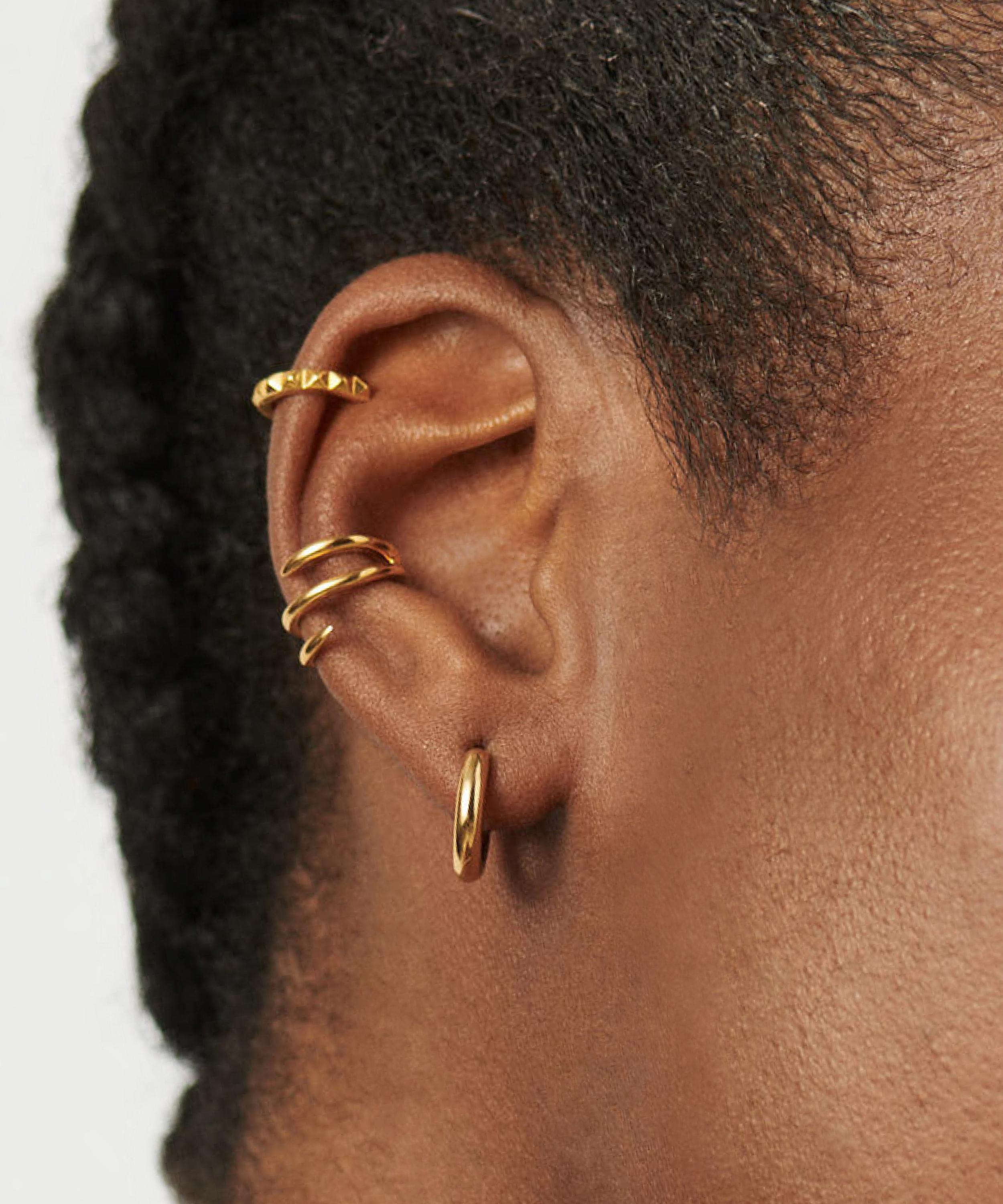 Missoma - 18ct Gold-Plated Vermeil Silver Tunnel Mini Hoop Earrings image number 1