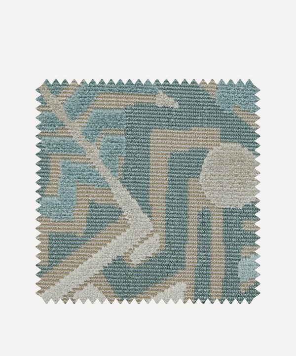 Liberty Interiors - Fabric Swatch - Zig Zag Velvet in Innocent image number null