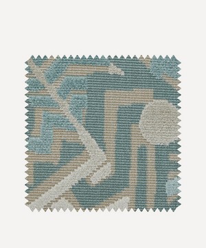 Liberty Interiors - Fabric Swatch - Zig Zag Velvet in Innocent image number 0
