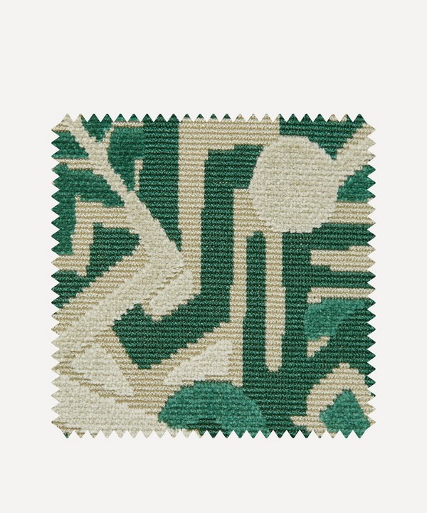 Liberty Interiors - Fabric Swatch - Zig Zag Velvet in Cetona image number null