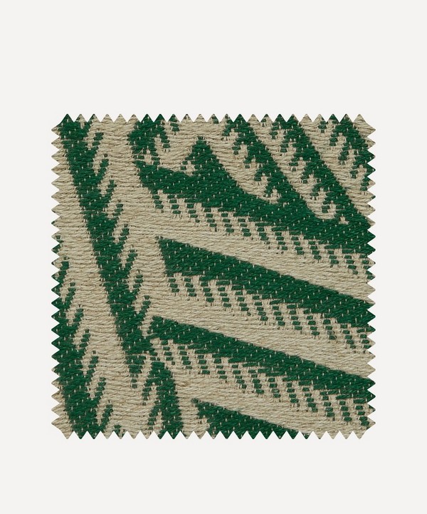 Liberty Interiors - Fabric Swatch - Shadow Stripe Weave in Amalfi