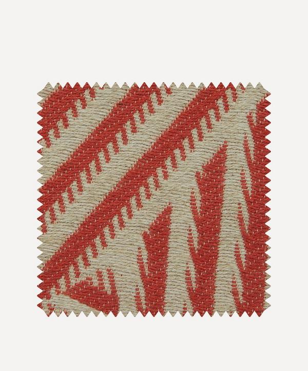 Liberty Interiors - Fabric Swatch - Shadow Stripe Weave in Vesuvio image number null